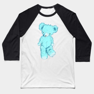 Blue Teddy Bear Baseball T-Shirt